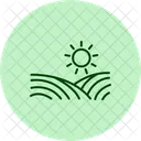 Sun Organic Field Icon