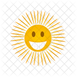 Sun smile  Icon