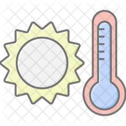 Sun temperature  Icon