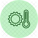 Sun Temperature Pentaglow Icon