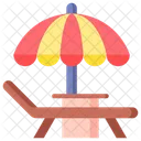 Sun Umbrella Beach Summer Icon