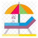 Sun Umbrella Summer Beach Icon