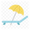 Sun Umbrella Beach Icon