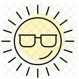 Sun-with-sunglasses  Icon