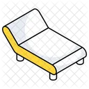 Sunbed Deck Chair Tanning Bed Icon