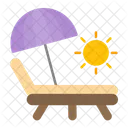 Beach Summer Umbrella Icon