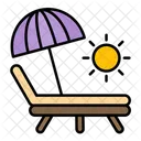 Beach Summer Umbrella Icon