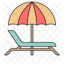 Sunbed Beach Chair Beach Icon