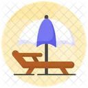 Sunbed Beach Sun Icon