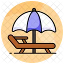 Sunbed Beach Sun Icon