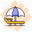 Sunbed Beach Sun Icon