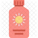Sun Oil Sunscreen Icon