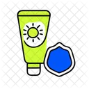 Sunblock Summer Vacation Icon