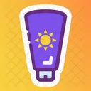 Skin Lotion Sunblock Sunblock Cream Icon