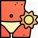 Sunburn Sunburned Sun Exposure Icon