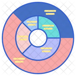 Sunburst Chart  Icon