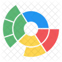 Sunburst Diagramm Sunburst Graph Sunburst Analyse Symbol