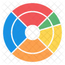 Sunburst Diagramm Sunburst Graph Sunburst Analyse Symbol