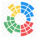 Sunburst Diagramm Sunburst Graph Sunburst Analyse Symbol