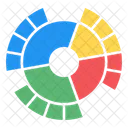 Sunburst Diagramm Sunburst Graph Sunburst Analyse Symbol