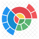 Sunburst Diagramm Sunburst Graph Sunburst Analyse Symbol