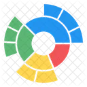 Sunburst Diagramm Sunburst Graph Sunburst Analyse Symbol