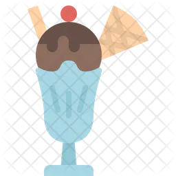 Sundae Ice Cream  Icon