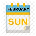Sunday Time And Date Calendar Date Icon