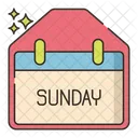 Sunday Month Calendar Icon