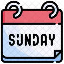 Sunday Time Date Icon