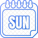 Sunday Sun 7 Days Icon