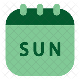 Sunday calendar Icon - Download in Dualtone Style