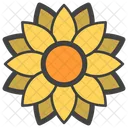 Sunflower Flower Design Decorative Flower Icon