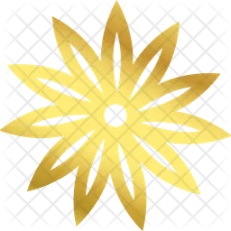 Sunflower Laser Metalic  Icon