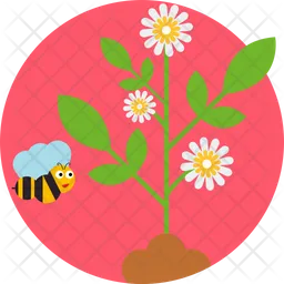 Sunflower with butterfly  Icon