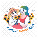 Sunflowers Sunny Days Motherhood Icon