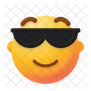 Sunglass Emoji Face Icon