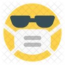 Sunglasses Emoji With Face Mask Emoji Icon
