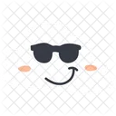 Sunglasses Smile cloud  Icône