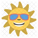 Sunglasses Sun Emoji Emoticon Icon