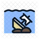 Shipwreck Sink Accident Icon