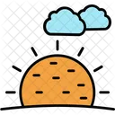 Sunny Clouds Weather Meteorology Icon