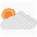Sunny Cloudy Sun Icon