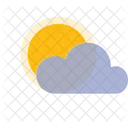 Sunny Cloudy Weather Cloud Icon