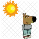 Sunny Day And Chill Guy Funny Joke Icon