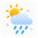 Sunny Rain Weather Rain Icon