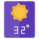 Sunny Temperature Hot Sunshine Icon