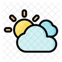Sunny Weather Sunny Day Cloudy Day Icon
