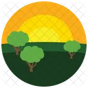 Forest Sunrise Tree Icon