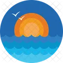 Sunrise Morning Sea Icon